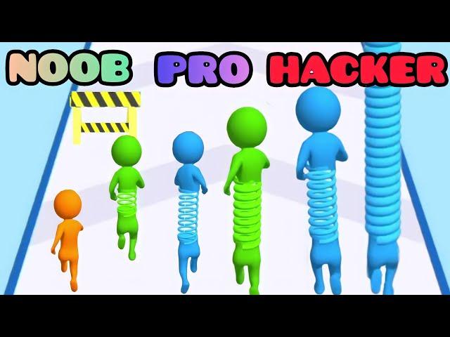 NOOB vs PRO vs HACKER in Toy Spring Man