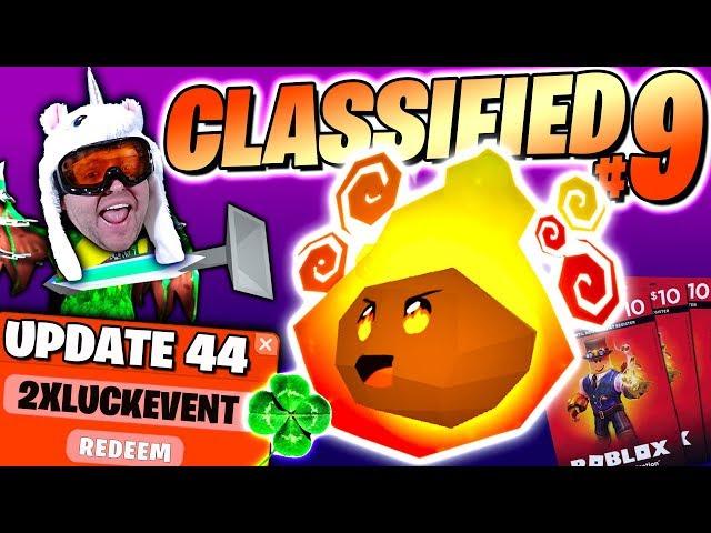 NEW CLASSIFIED PET #9 INFERNO ! x2 LUCK + CODES ! Robux Giveaway  Roblox Ghost Simulator Update 44