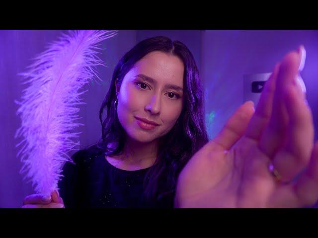 ASMR Intense Relaxation  Hand movements, face brushing, mouth sounds  Minimal Talking, for sleep