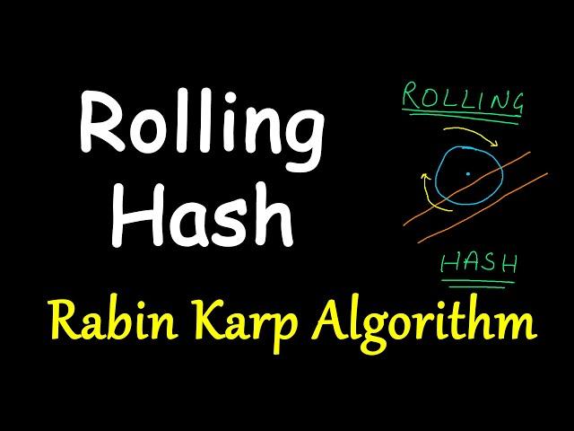 Rolling hash | Rabin karp algorithm | Pattern searching