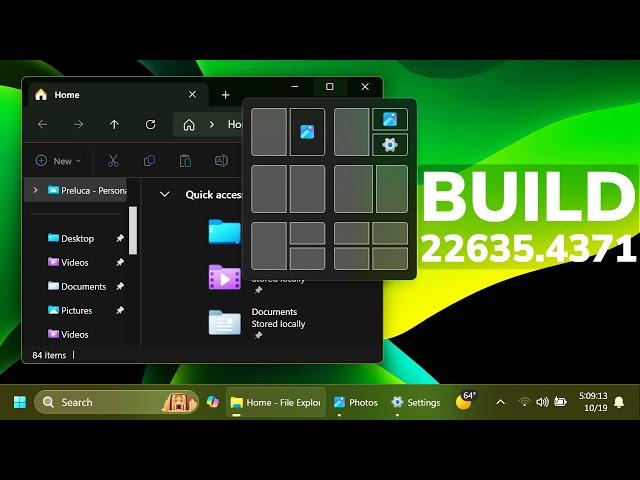 New Windows 11 Build 22635.4371 - New File Explorer Feature, Changes and Fixes (Beta)