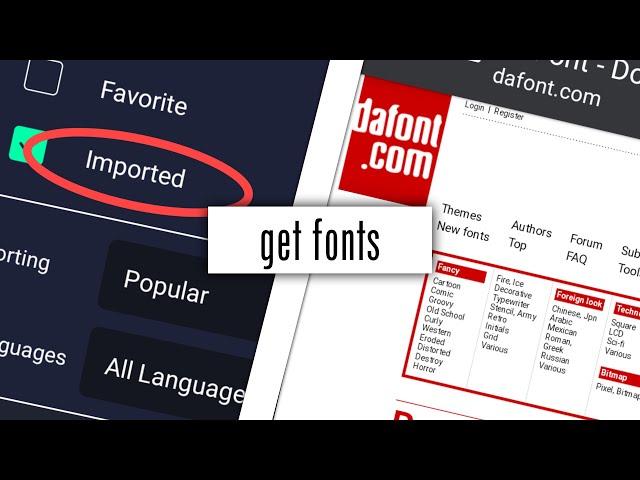 How To Import Fonts On Alight Motion// Android