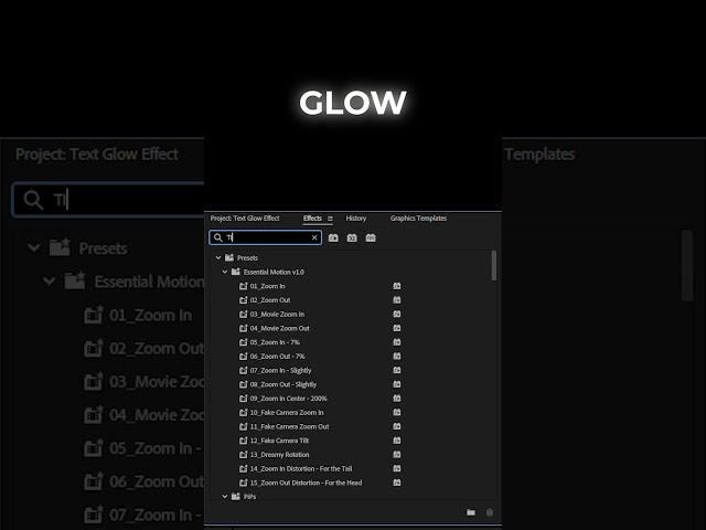 Premiere Pro Text Effects: Glowing Text Tutorial