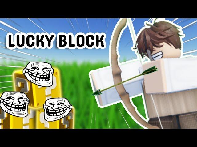 FUNNY MOMENTS IN ROBLOX LUCKY BLOCK!