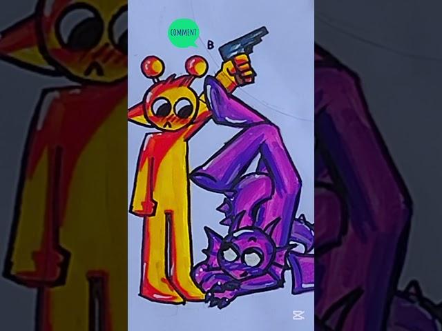 Lonely Lonely I guess I am lonely meme||Simon x Durple||#incredibox#sprunki#shorts