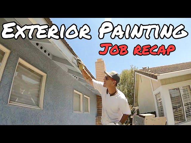 $4500 PAINTING JOB RECAP // PAINTING a house from start to finish SOLO