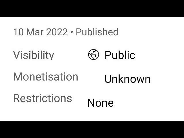 HOW TO FIX UNKNOWN MONETISATION ON YOUTUBE