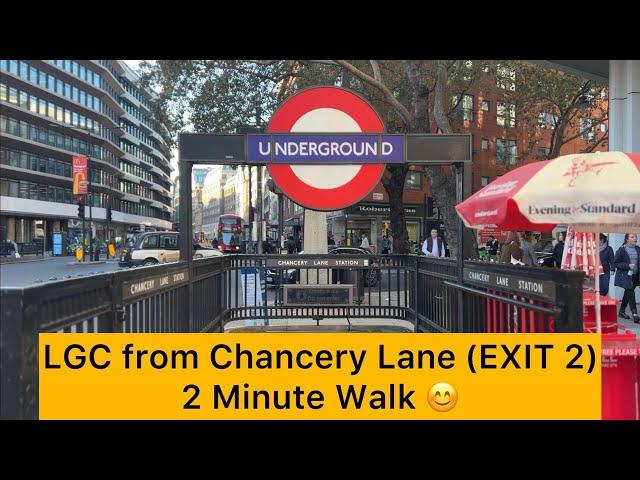 Hatton Garden all Precious Metals Buyer: Direction to LGC from Chancery Lane Starion