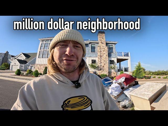 Trash Picking MASSIVE Piles In Wealthy Beach Town | BULK PICKUP!