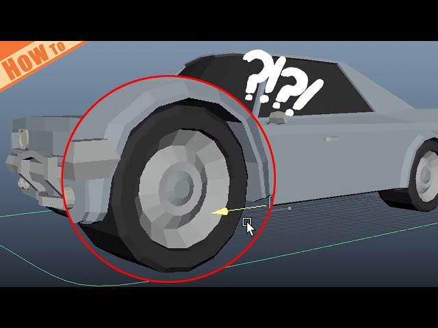 How to rig wheel rotation without expression (multiplyDivide node) in Maya