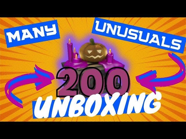 TF2 was it worth unboxing 200 Halloween cases? 10 UNUSUALS?