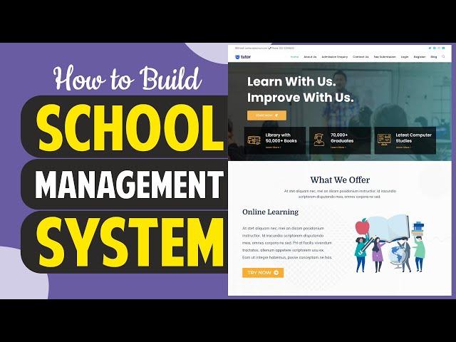 How to Make School Management System Website in WordPress - Attendance, Results, Timetable, SMS 2022