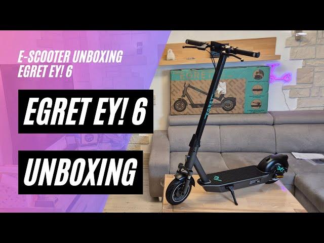  Egret Ey! 6  Unboxing und Probefahrt (48V; 15,3AH; 450W)