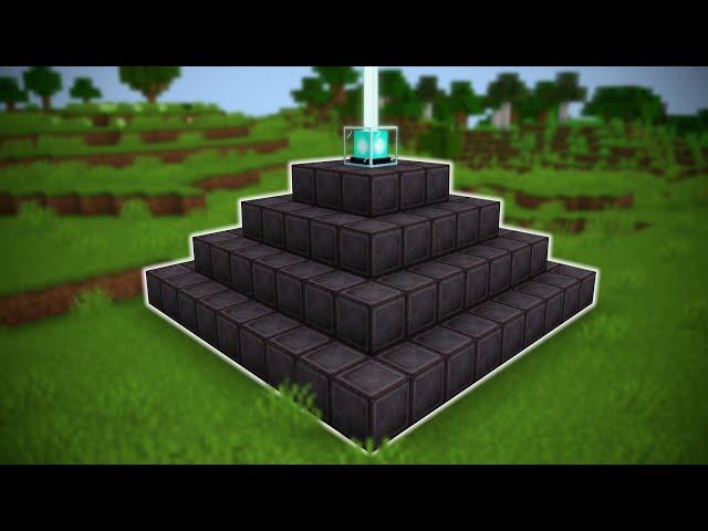 I Made a FULL NETHERITE BEACON in Minecraft Hardcore