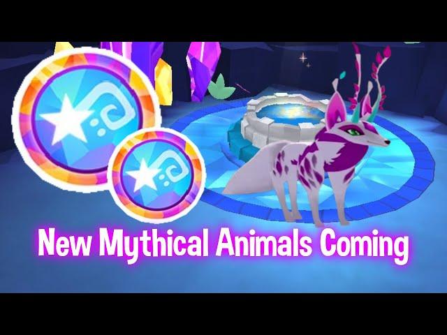 NEW MYTHICAL ANIMALS COMING TO ANIMAL JAM | Animal Jam Wishing Coin Crystallis Updates