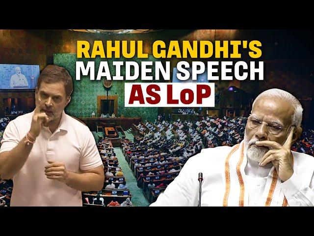 Rahul Gandhi's strong offensive against Modi Govt in his maiden speech in Lok Sabha as LoP