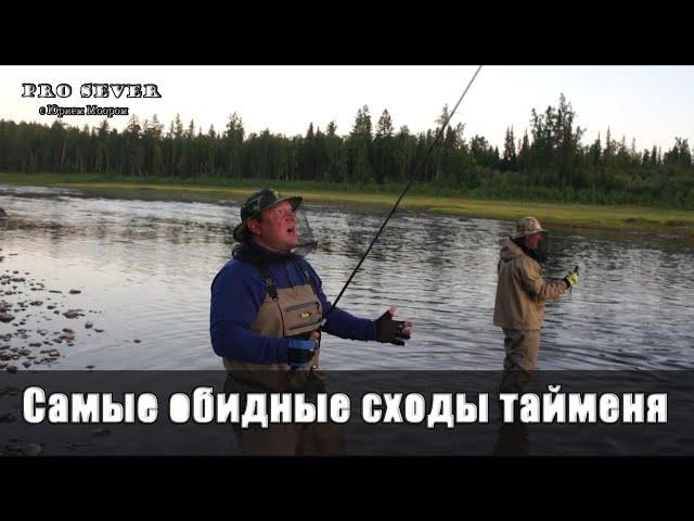 Рыбалка. Самые обидные сходы тайменя попавшие в кадр. Fishing in Siberia