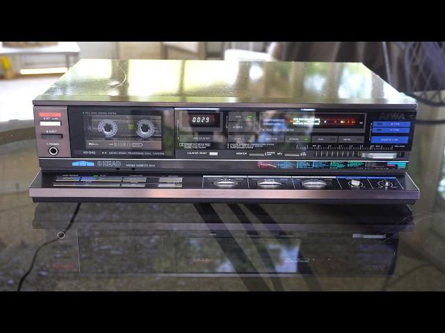 Aiwa AD-S40 Stereo Cassette Deck (1986)