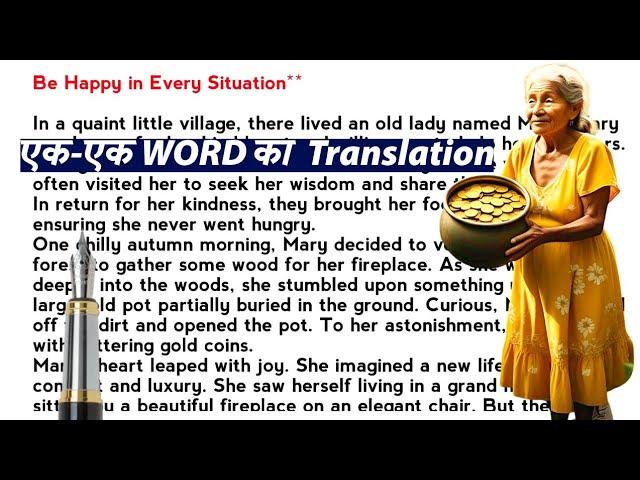 Be Happy in every Situation||English Reading||English Story || English padhna kaise sikhe?