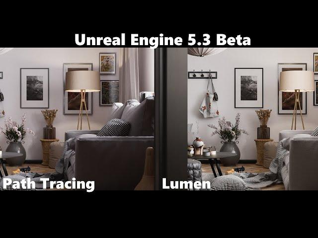 Unreal Engine 5.3 Path Tracing vs Lumen