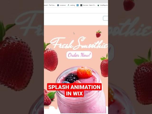 Add Splash animation to any Wix website very easy