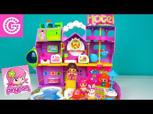 Открываем Мега набор Отель Пинипон  Мультик с игрушками Пинипон  Pinypon toys