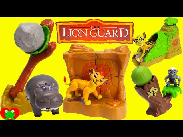 Disney Lion Guard Kion Toppling Rock Wall Playsets with Fuli, Bunga, and Beshte