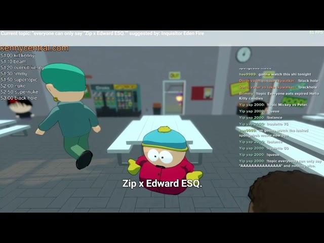 Everyone can only say "Zip x edward esq." (Ai south park clip)