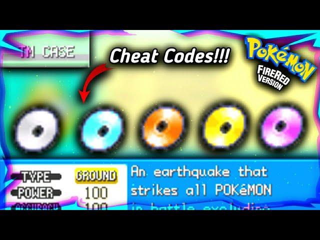 Pokémon FireRed All TM Cheat Code || Pokémon FireRed/LeafGreen Cheats