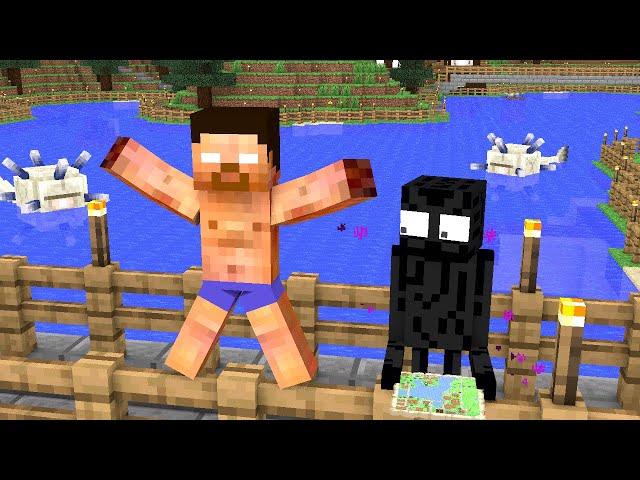 Search for treasure on the island (Minecraft Animation)