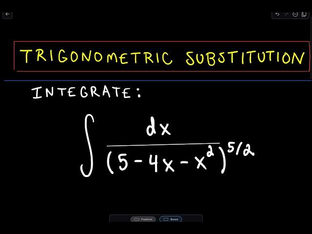 Trigonometric Substitution - Example 3 / Part 2