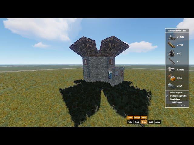 RUST- 2x2 SOLO/DUO/TRIO BASE DESIGN CHEAP TO BUILD