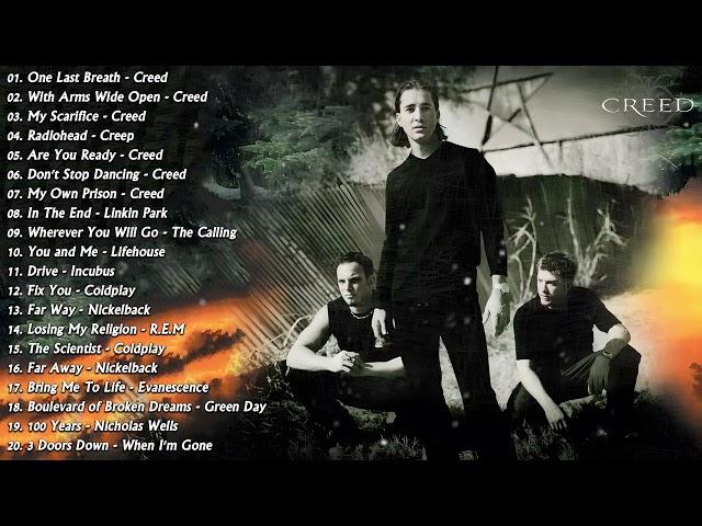 Alternative Rock Love Songs Music 90's 2000'sCreed, Lifehouse, Coldplay, Linkin Park, Evanescence
