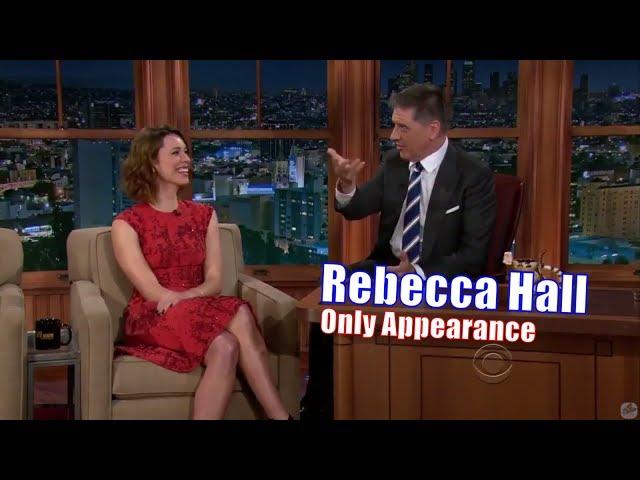 Rebecca Hall - She Ruined Craig Ferguson - Her Only Appearance