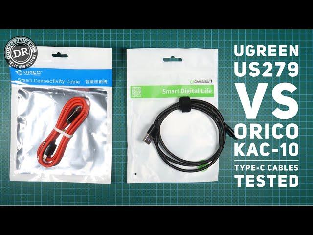 Ugreen US279 vs Orico KAC-10 100cm Type-C cables tested (Discord submission)