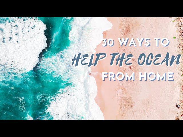 30 ways to help the ocean from your home l Ocean Pancake Podcast