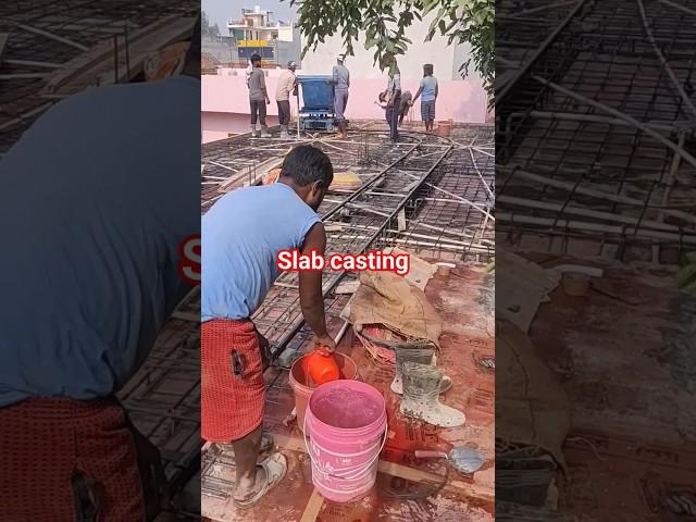 slab casting #civil #site #visit #construction #slabcasting #building #learning @ErAnoopam