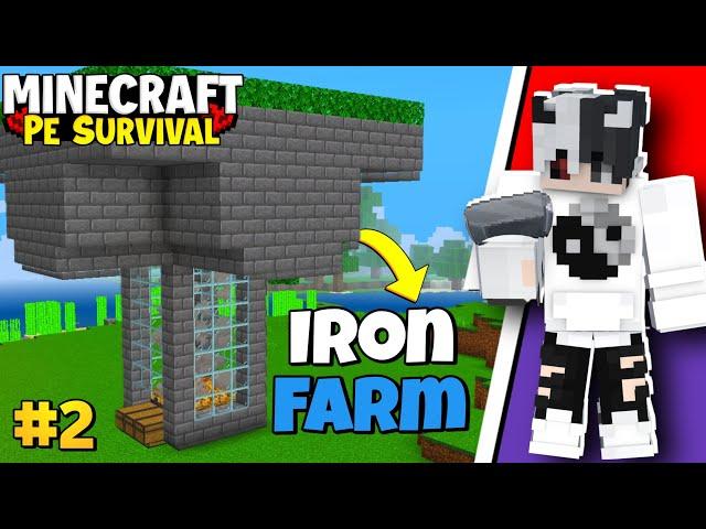 I build iron farm  || minecraft survival series || #ep2 in hindi