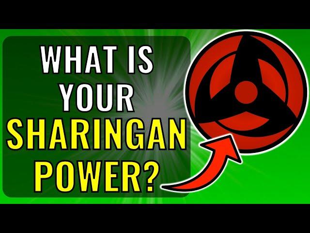 What is your Sharingan? ( Naruto Quiz || Anime Quiz )