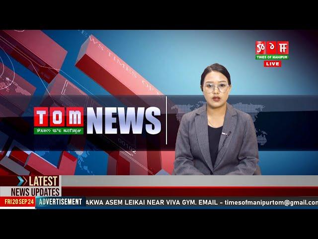 LIVE | TOM TV 3:00 PM MANIPURI NEWS, 26 SEP 2024