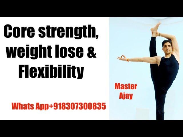 Beginner Yoga Session for strength flexibility and Belly fat loss 2023