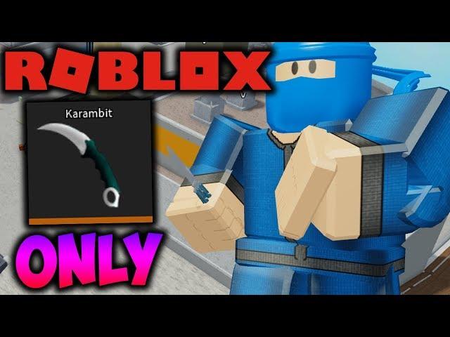 ROBLOX Arsenal - Knife ONLY Challenge...