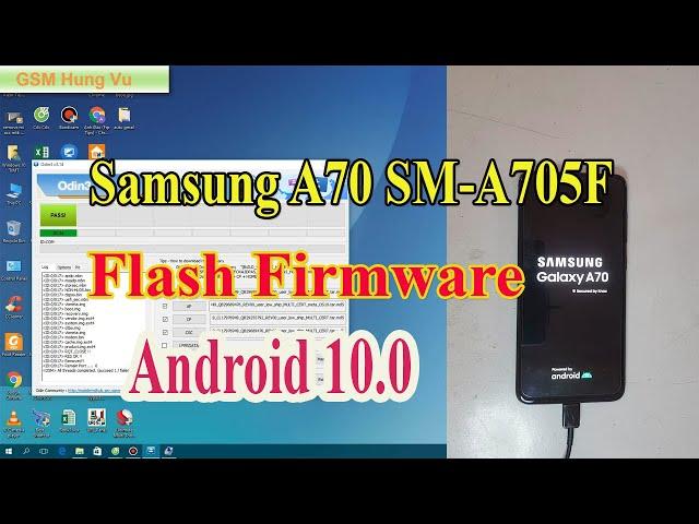 Flash Firmware Samsung Galaxy A70 SM-A705F Android 10 with Odin 3.14.4.