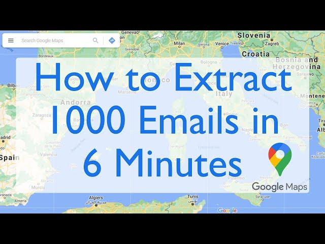 Extract 1,000 Emails in 6 Minutes from Google Maps