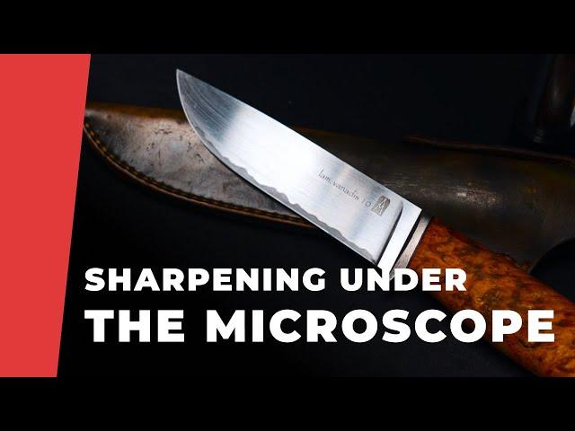 Sharpening a Knife Under the Microscope with TSPROF K03