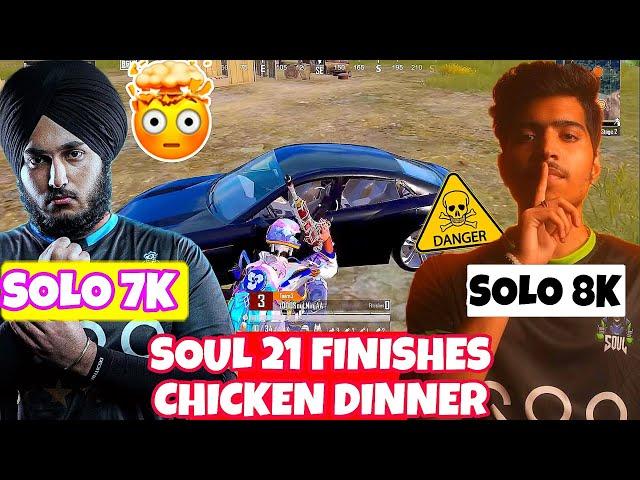 SouL NINJA JOD Crazy Solo 8 Finishes  iQOOSouL 21 FINISHES Chicken Dinner In Scrims  Ninjaa & Rony