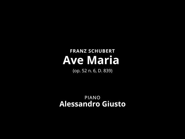 F. SCHUBERT, Ave Maria op. 52 n. 6 | Piano accompaniment