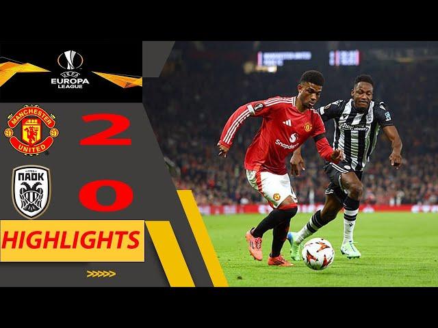 Manchester United vs PAOK FC | Highlights |  Europa League 7-11-2024