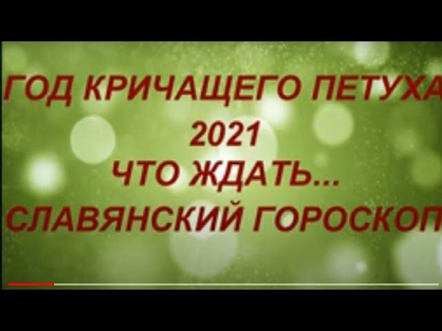 2021 год Кричащего Петуха. Что ждать? Славянский гороскоп на 2021 год. Гороскоп для всех  знаков.