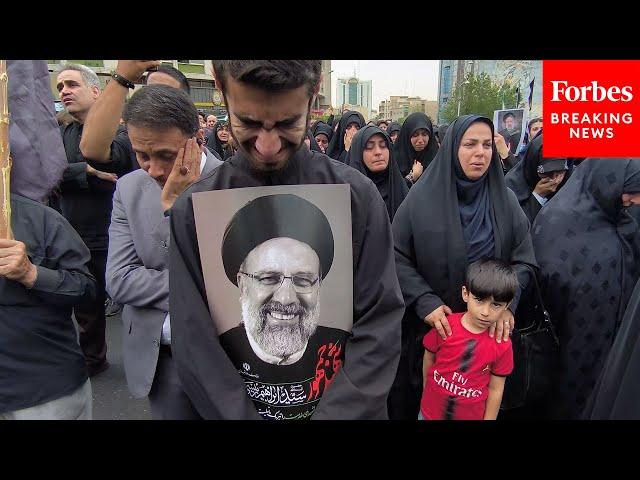 Iranian Citizens Mourn Iran's President Ebrahim Raisi, Who Died In A Helicopter Crash, In Tehran